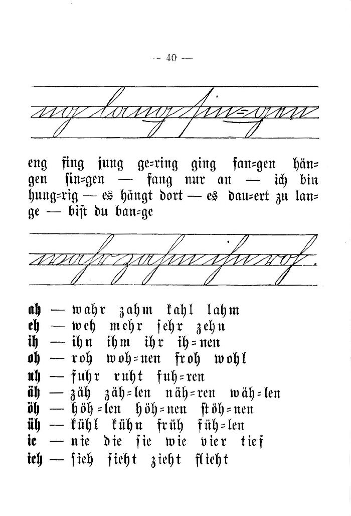 Deutsche Fibel -Schreibschrift
