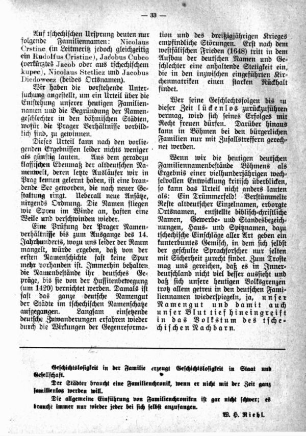 Entstehung der Familiennamen und Geschlechter in Böhmen - 5