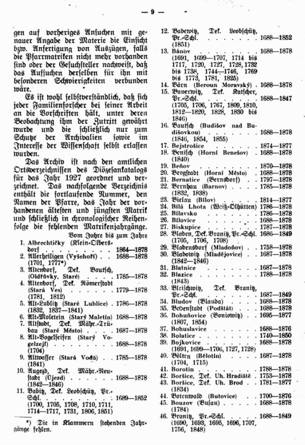 Das Diözesan-Matrikenarchiv zu Olmütz - 3