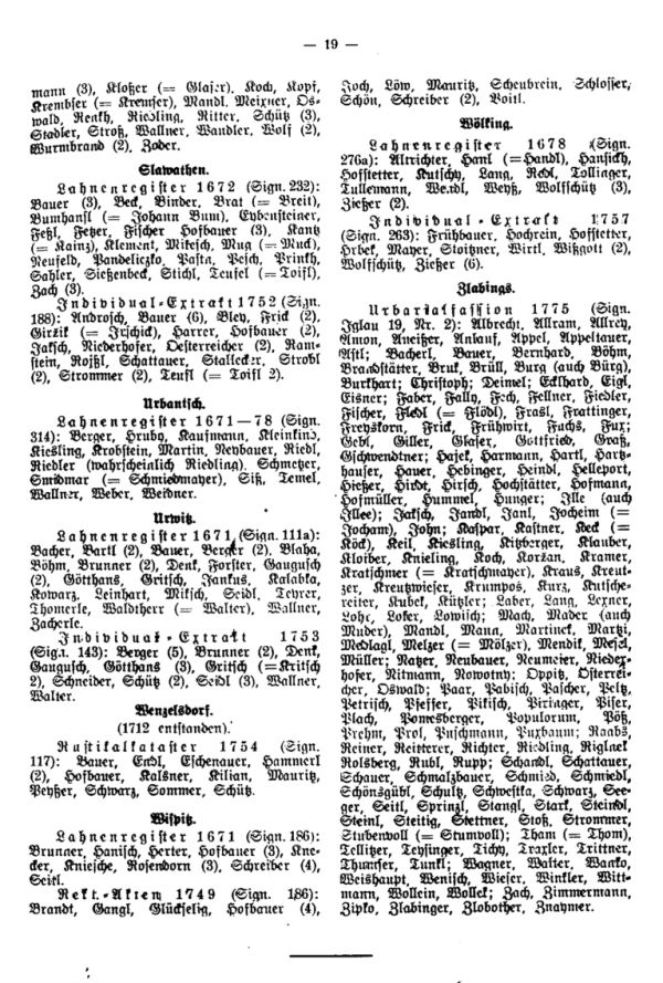 Kataster als Quellen der Heimat- u. Familienforschung - 4