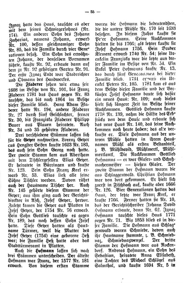 Charakteristische Namen aus Bäringen - 3