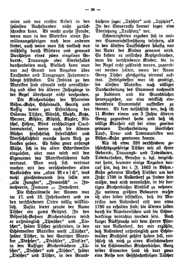 Freuden und Leiden bei familiengeschichtlingen Forschungen - 2