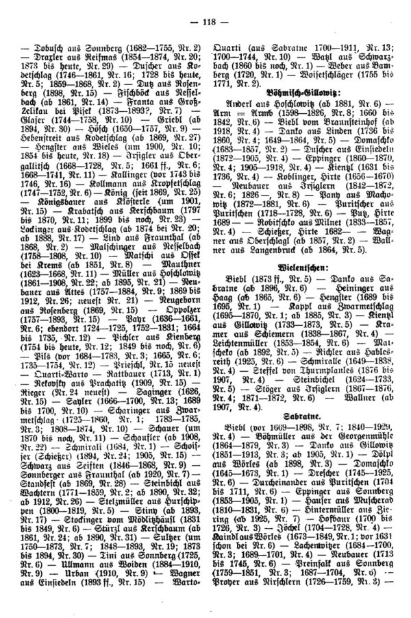 Familiennamen der Rosenberger Gegend - 3