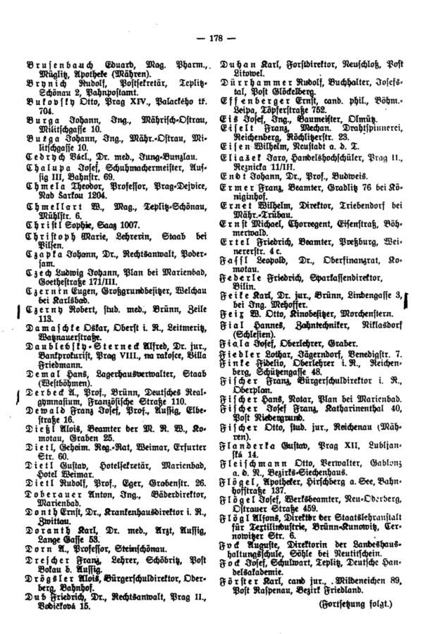 Nachtrag zum Verzeichnis sudetendeutscher Familienforscher - 2