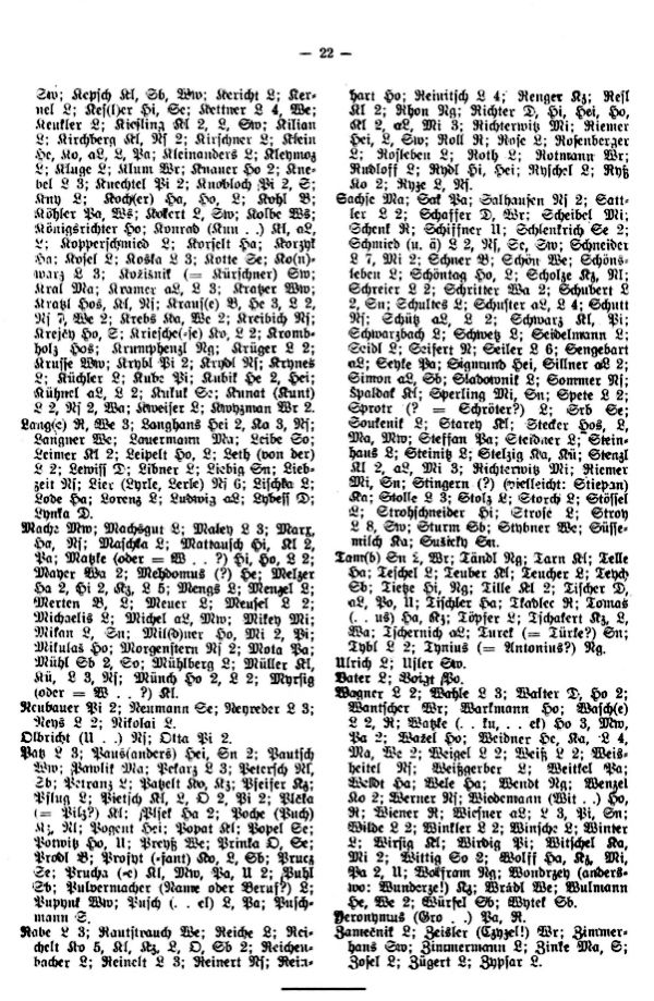 Die Verbreitung der Familiennamen auf dem Gebiete der Herrschaft Neuschloß und Leipa im Jahre 1579 - 2