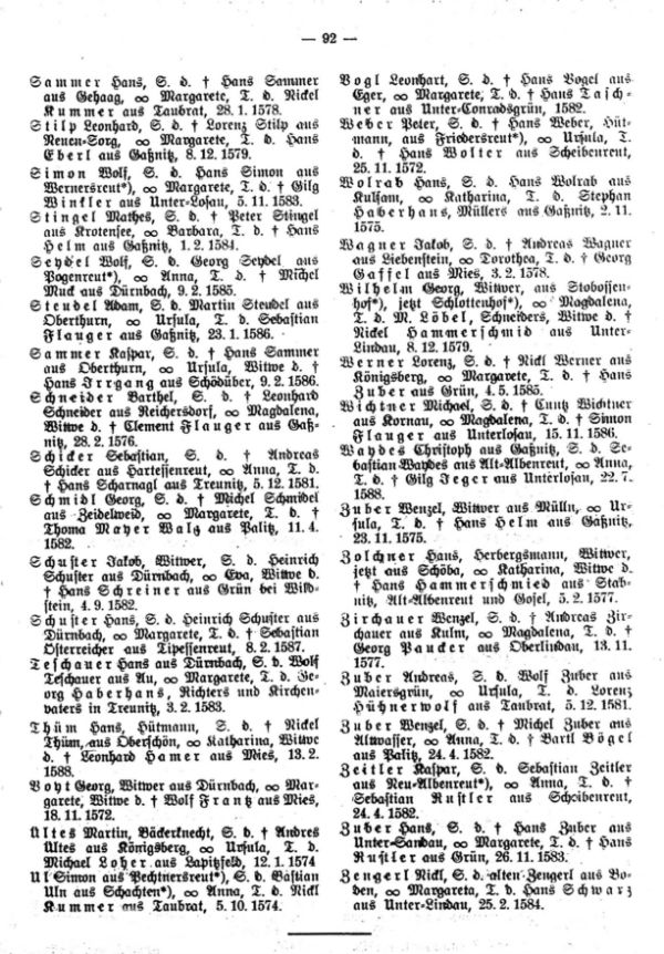 Gelegenheitsfindlinge aus der ältesten Treunitzer Traumatrik 1572-1590 - 3