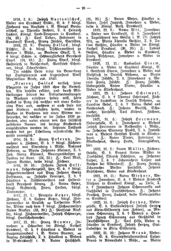 Nachrichten über Sudetendeutsche in den Traumatriken der preuß.-schlesischen Kreisstadt Reichenbach im Eulengebirge - 2