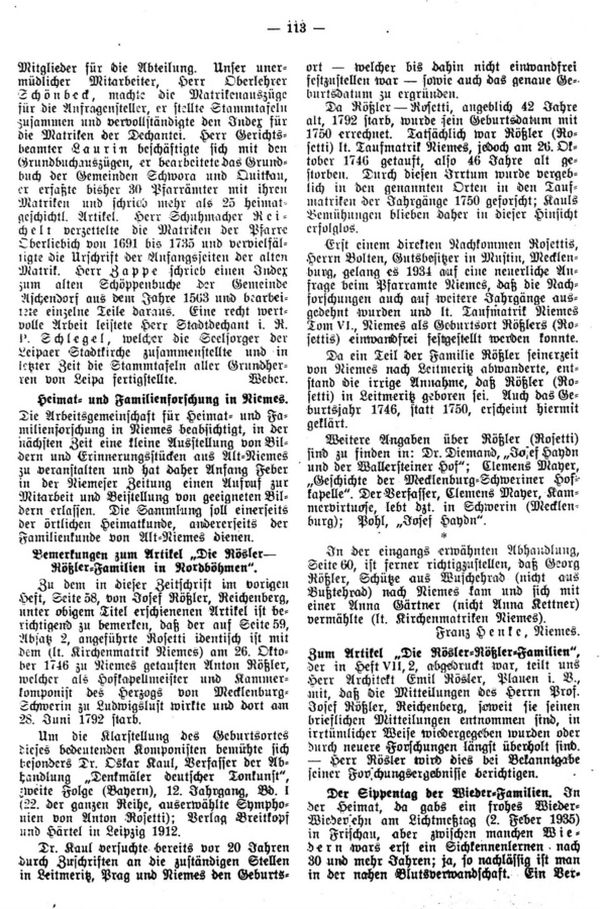 Der Sippentag der Wieder-Familien