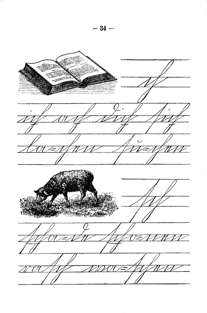 Deutsche Fibel -ch / sch (Schreibschrift)