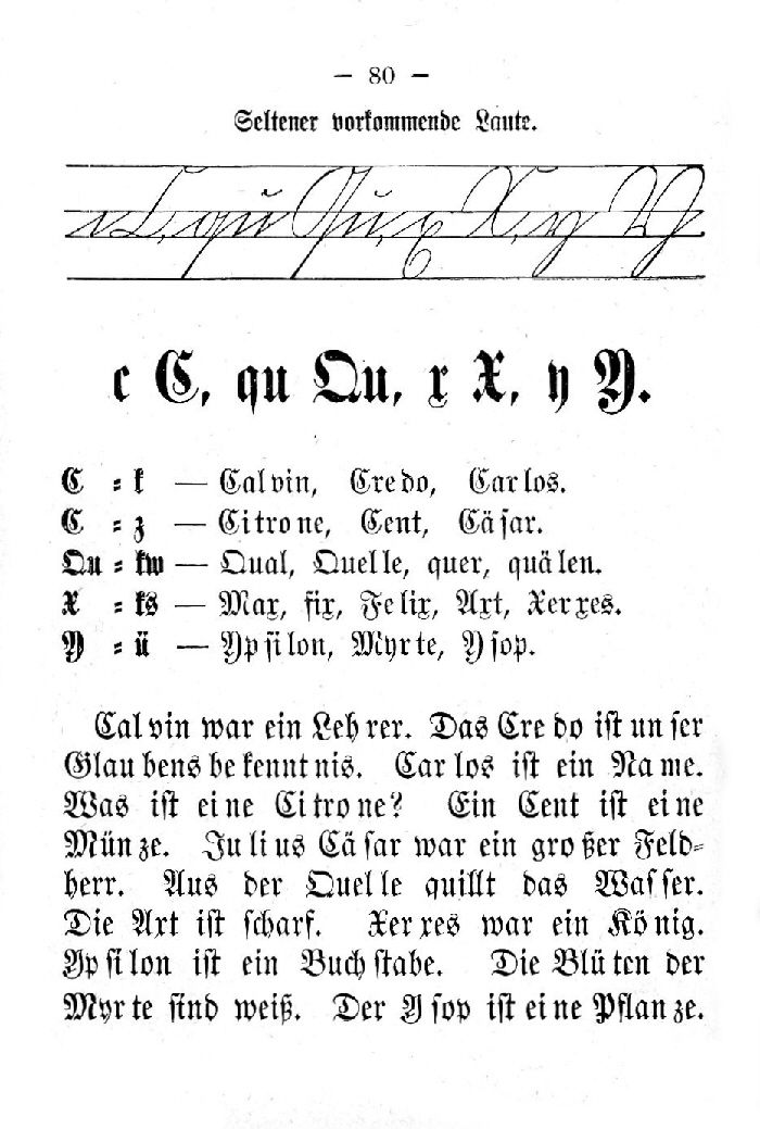 Deutsche Fibel - (Schreibschrift /Druckschrift)
