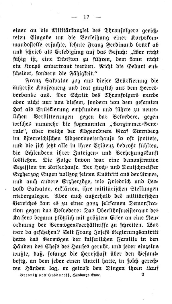 I.  Kapitel: Hinter den Kulissen der Hof- und Hauspolitik von 1912-1914