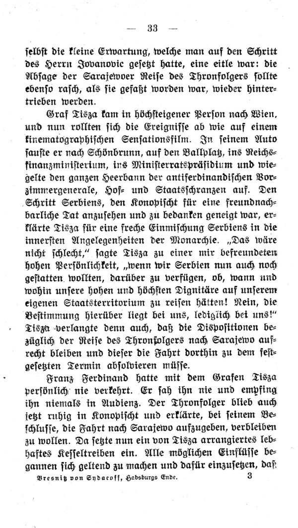 II. Kapitel: Die Wahrheit über den Fürstenmord von Sarajewo