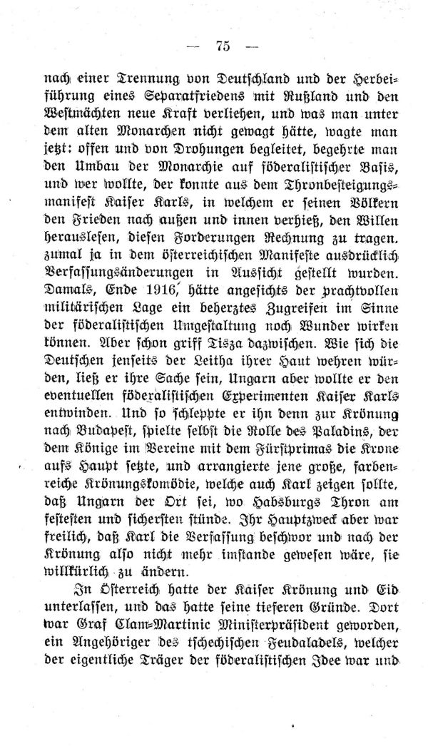 IV. Kapitel:  Die Aera des letzten Kaisers