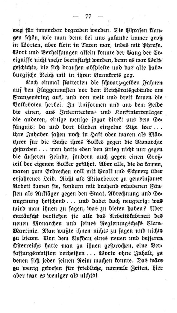 IV. Kapitel:  Die Aera des letzten Kaisers