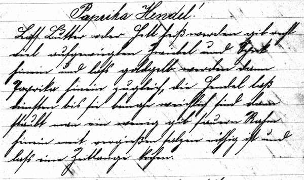 Rezept 'Paprika Hendel'