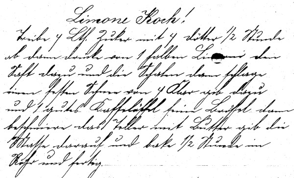 Rezept 'Limone Koch'